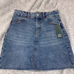 Jean mini skirt